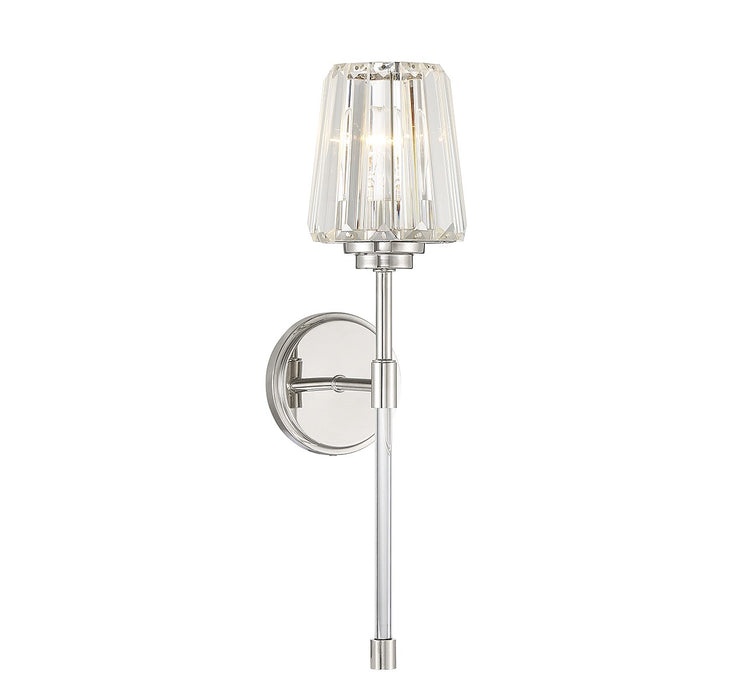 Savoy House 9-6001-1-109 One Light Wall Sconce, Polished Nickel