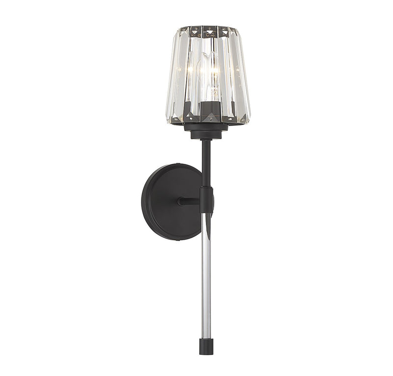 Savoy House 9-6001-1-89 One Light Wall Sconce, Matte Black