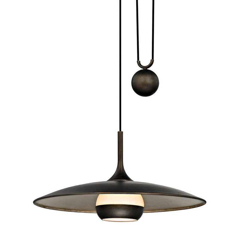 Troy Lighting F5865-VBZ/WSL One Light Pendant, Vintage Bronze