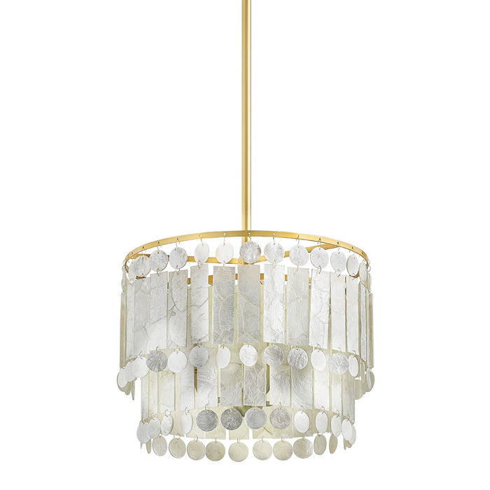 Mitzi H715803-AGB Three Light Pendant, Aged Brass