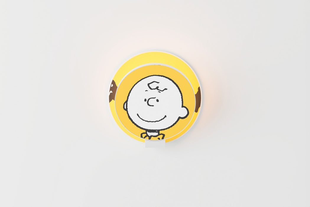 Koncept GRW-S-MWT-CB1-PI LED Wall Sconce, Matte White, Charlie Brown