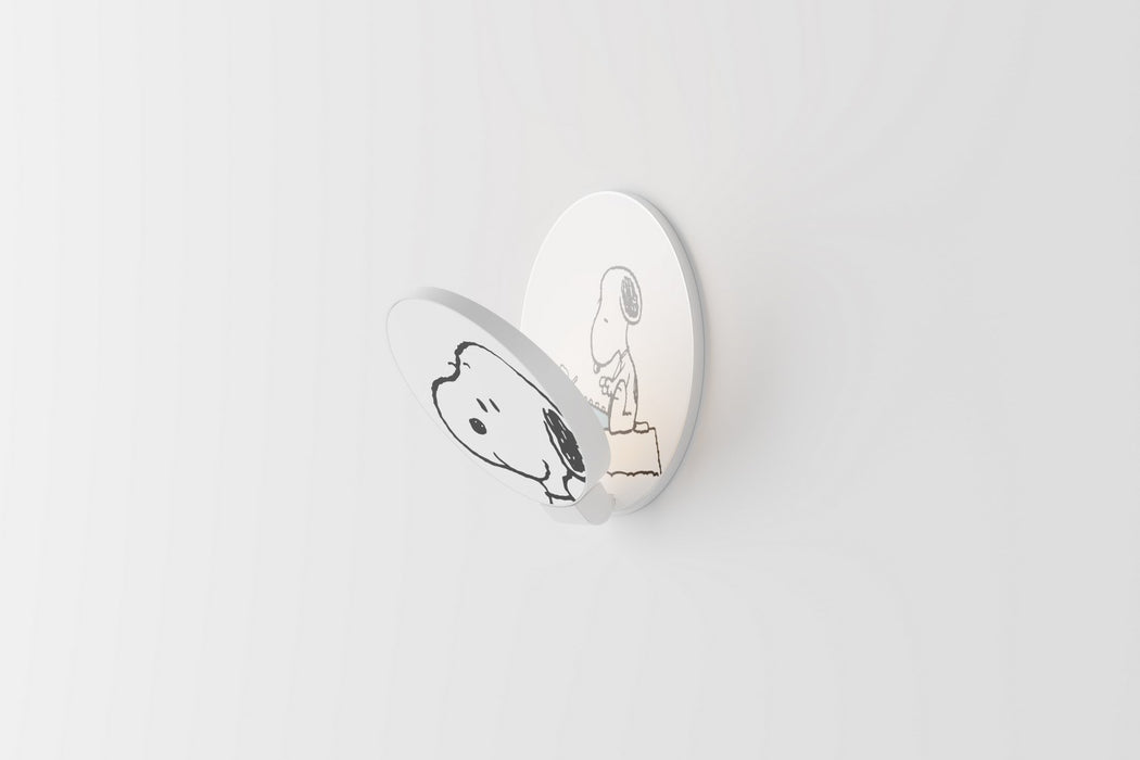 Koncept GRW-S-MWT-SN1-PI LED Wall Sconce, Matte White, Snoopy