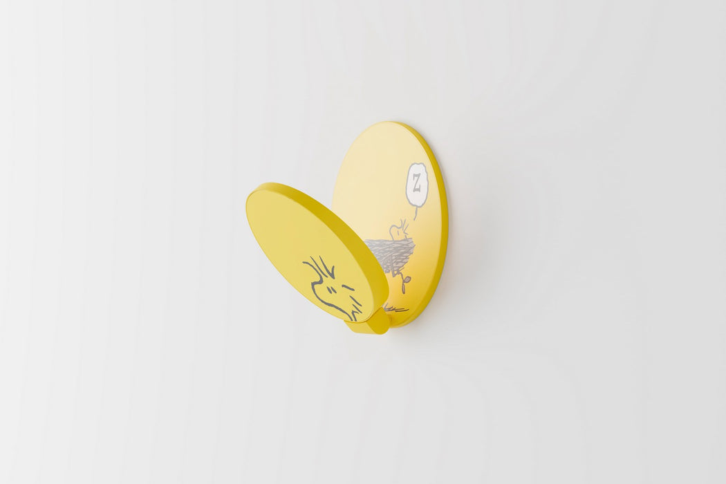 Koncept GRW-S-WSY-WO1-PI LED Wall Sconce, Matte Bright Yellow, Woodstock