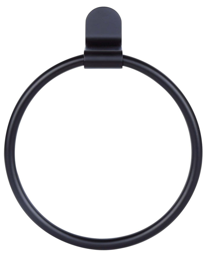 Canarm BA105A06BK Towel Ring, Matte Black