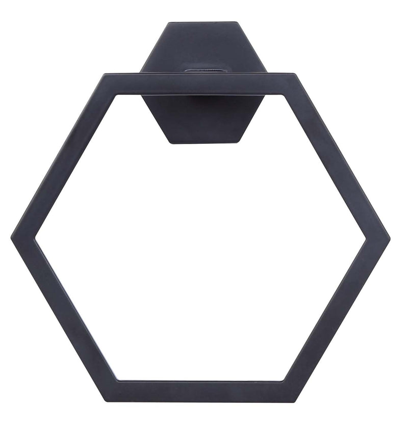 Canarm BA109A07BK Towel Ring, Matte Black