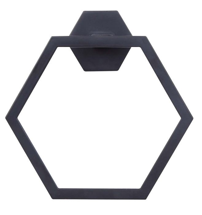 Canarm BA109A07BK Towel Ring, Matte Black