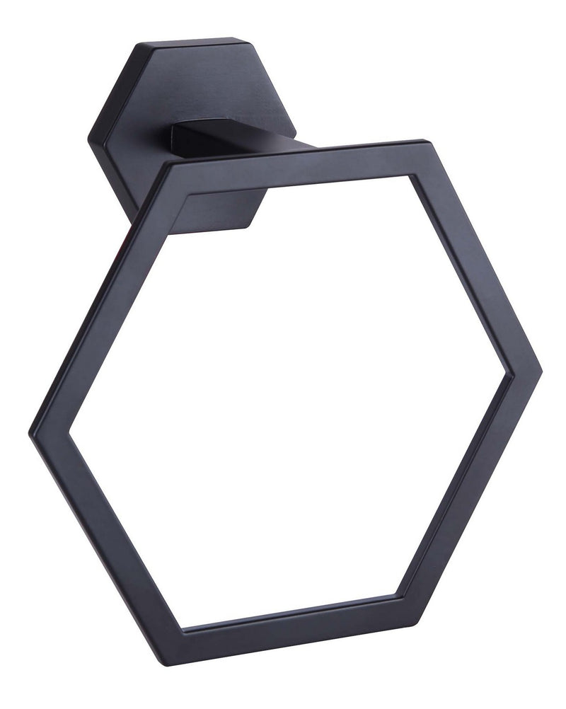 Canarm BA109A07BK Towel Ring, Matte Black