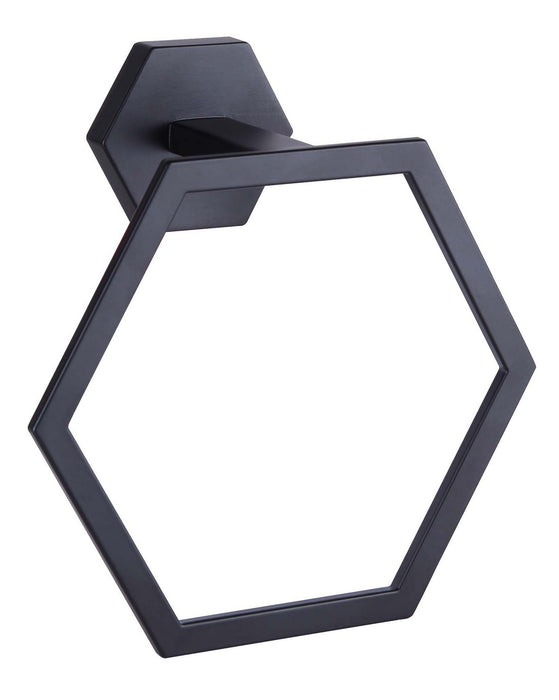 Canarm BA109A07BK Towel Ring, Matte Black