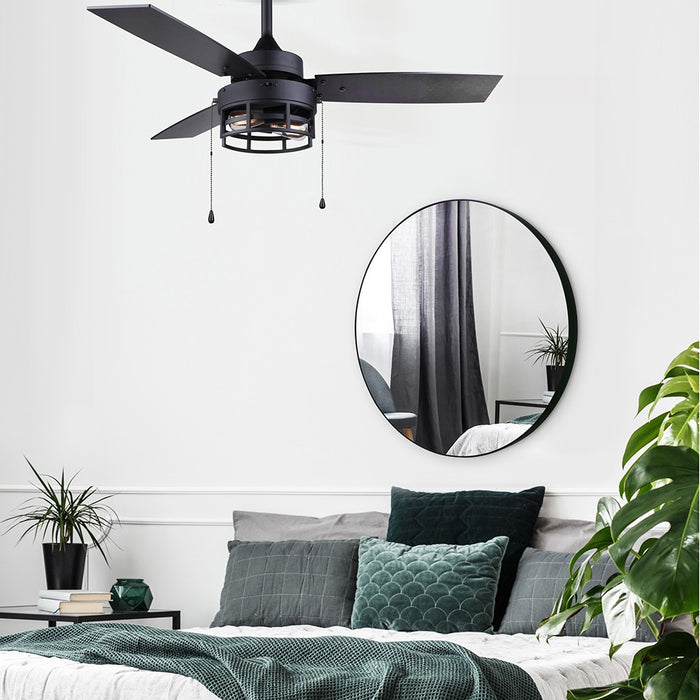 Canarm CF42ATT3BK 42"Ceiling Fan, Matte Black