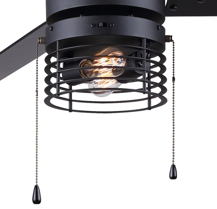Canarm CF52ALD3BK 52"Ceiling Fan, Matte Black