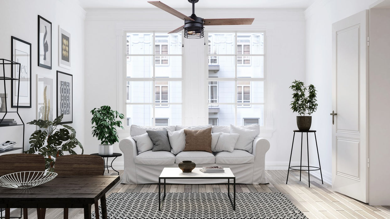Canarm CF52ALD3BK 52"Ceiling Fan, Matte Black