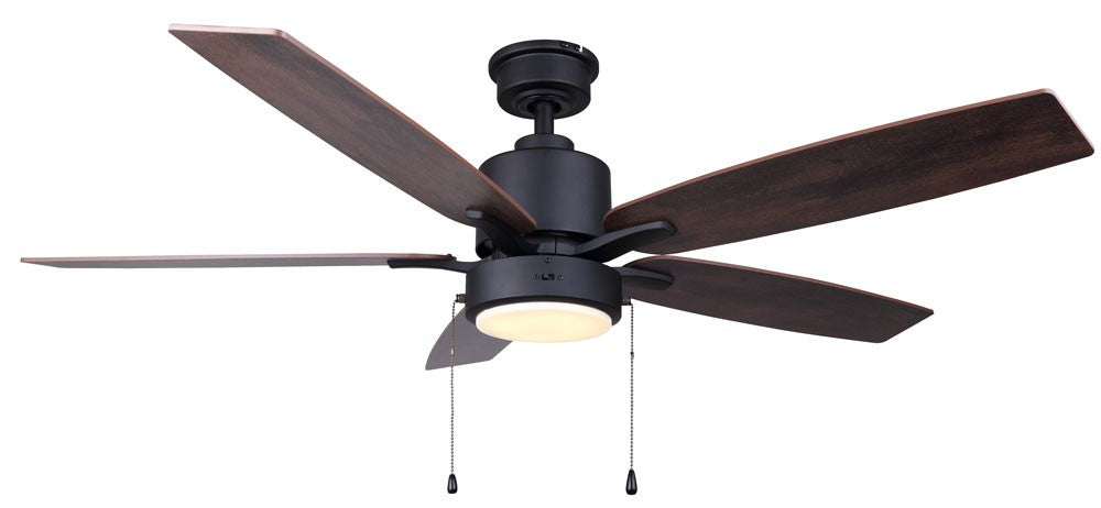Canarm CF52FER5BK 52"Ceiling Fan, Matte Black
