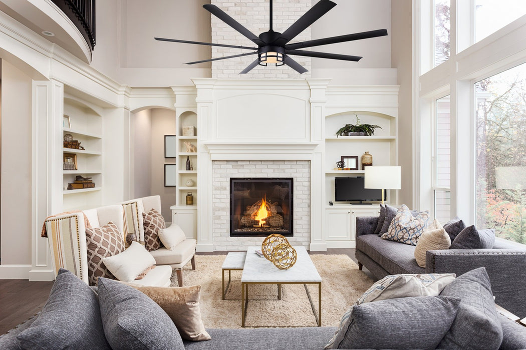 Canarm CP72EZR8BK 72"Ceiling Fan, Matte Black