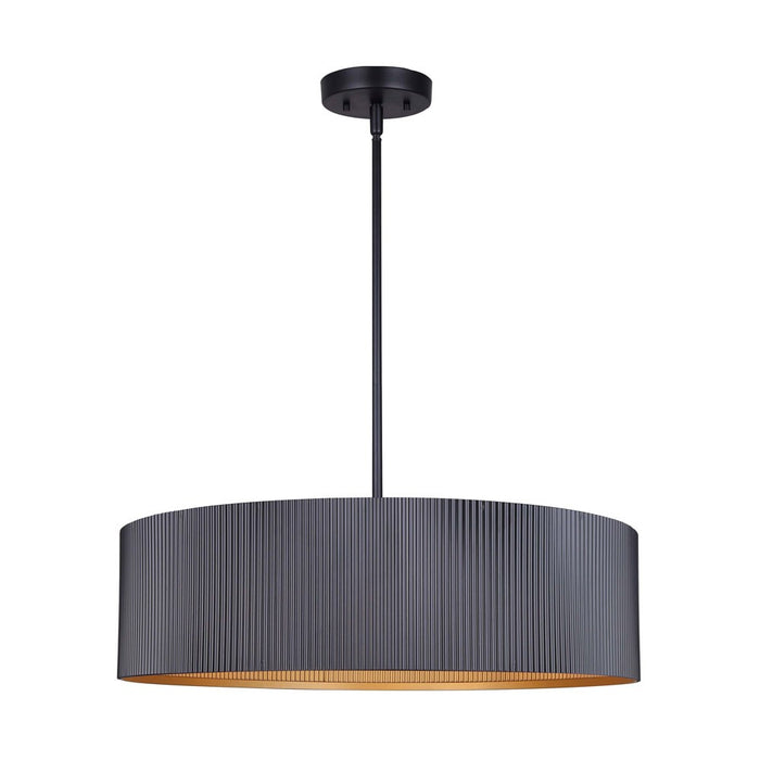 Canarm ICH1119A03BK22 Three Light Chandelier, Matte Black