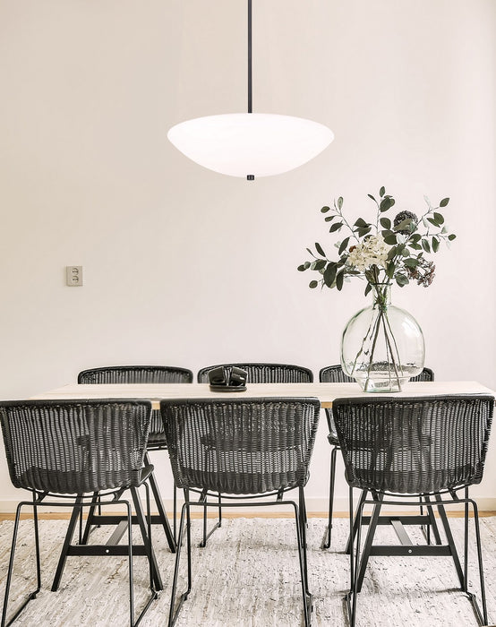 Canarm ICH1128A03BK18 Three Light Chandelier, Matte Black