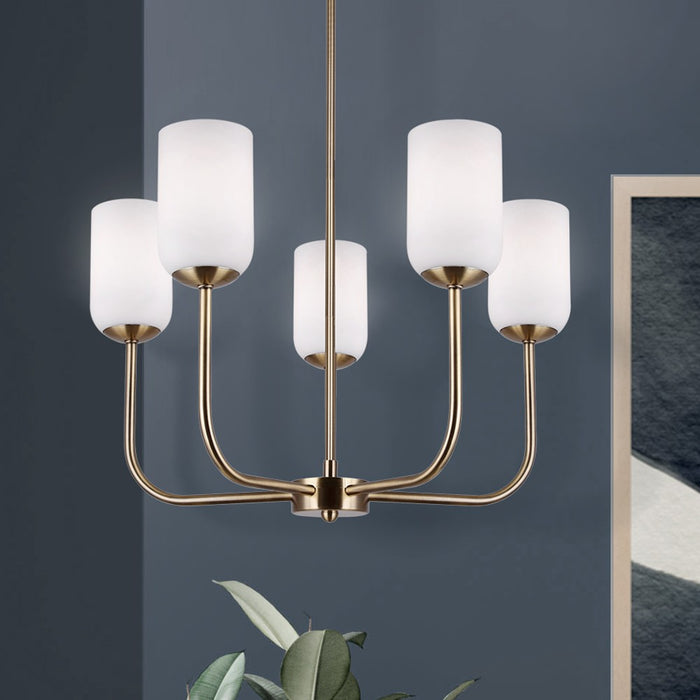 Canarm ICH1130A05GD Five Light Chandelier, Gold