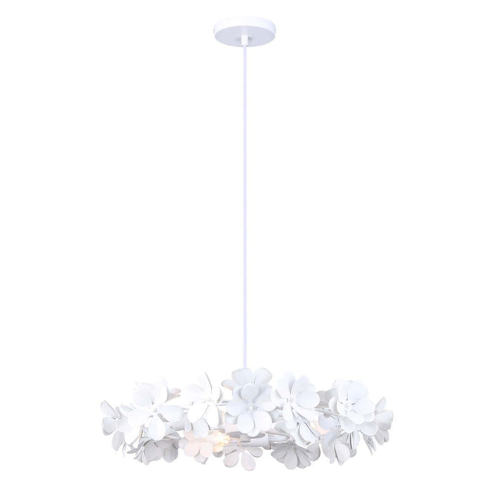 Canarm ICH2022B03WH20 Three Light Chandelier, Matte White
