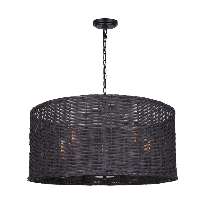 Canarm ICH2023B05BK23 Five Light Chandelier, Matte Black