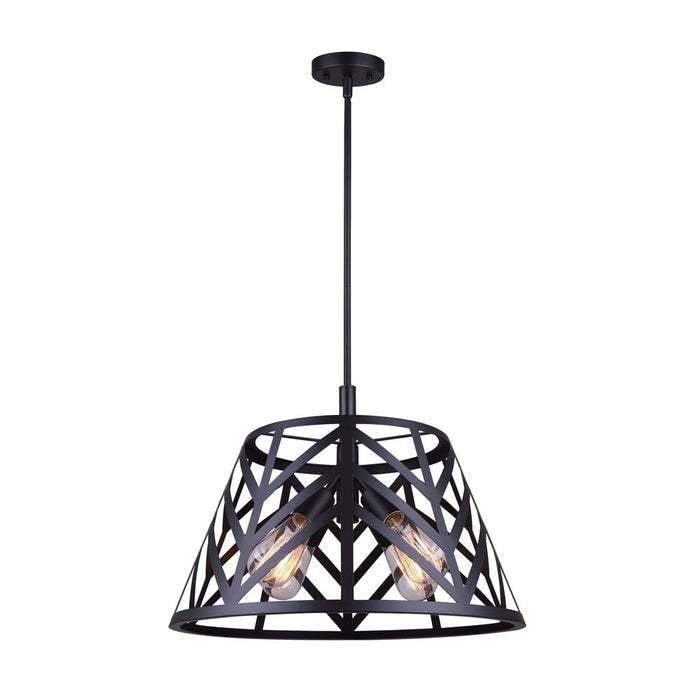 Canarm ICH635B04BK19 Four Light Chandelier, Matte Black