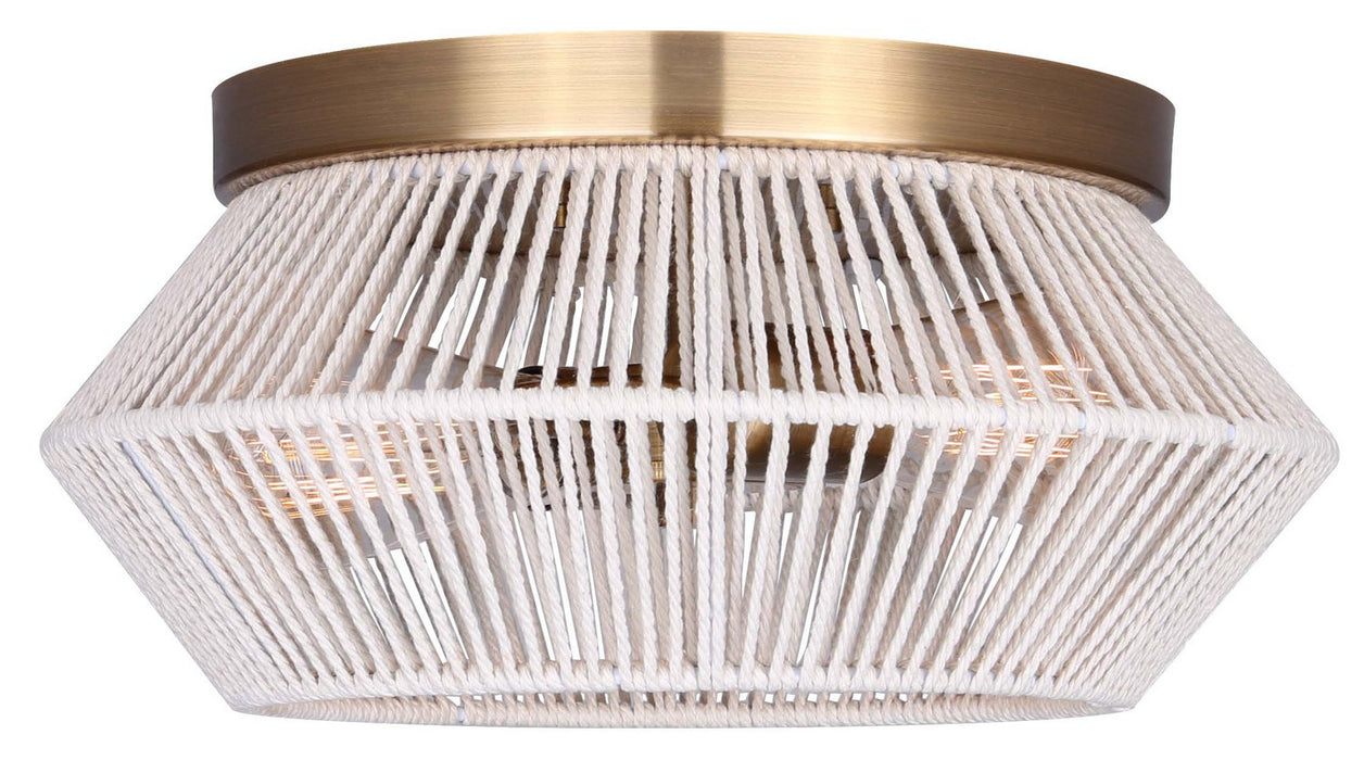 Canarm IFM1120A13GD Two Light Flush Mount, Gold