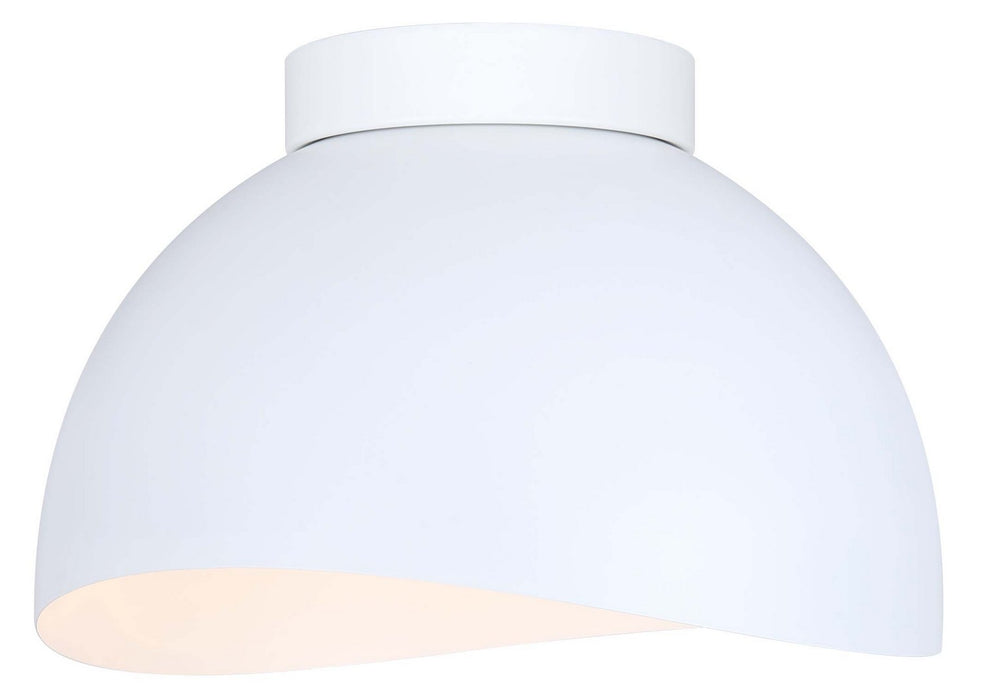 Canarm IFM1122A11WH One Light Flush Mount, Matte White