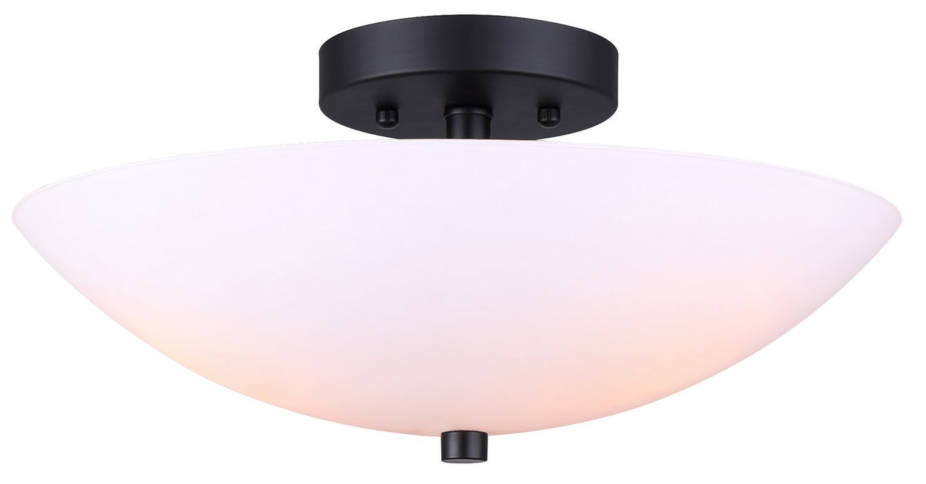 Canarm IFM1128A15BK Three Light Flush Mount, Black