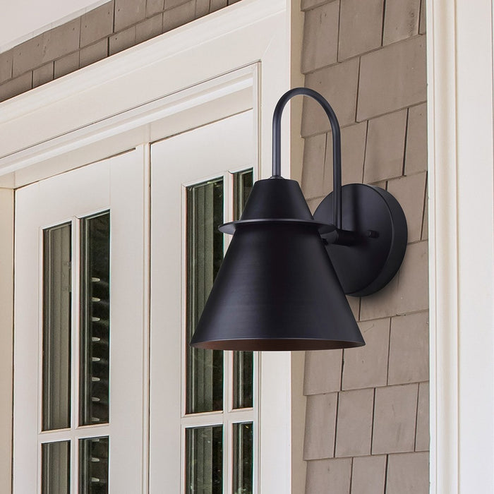 Canarm IOL596BK One Light Outdoor Lantern, Matte Black