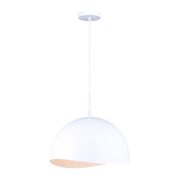 Canarm IPL1122A01WH16 One Light Pendant, Matte White