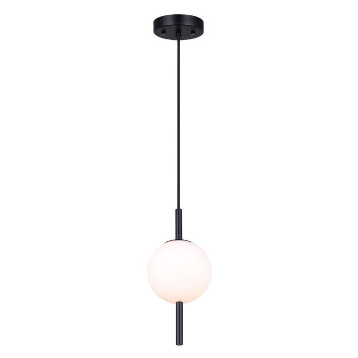 Canarm IPL1123A01BK9 One Light Pendant, Matte Black