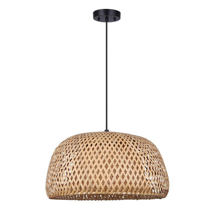 Canarm IPL2025B01BK One Light Pendant, Matte Black
