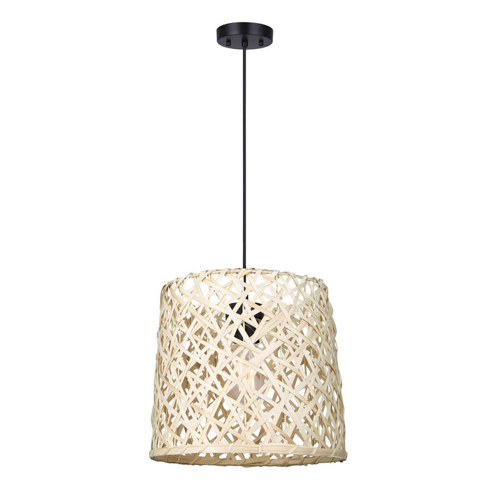 Canarm IPL2026B01BK One Light Pendant, Matte Black