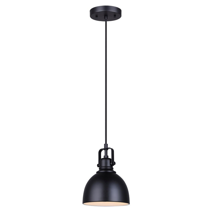 Canarm IPL622A01BK One Light Pendant, Matte Black