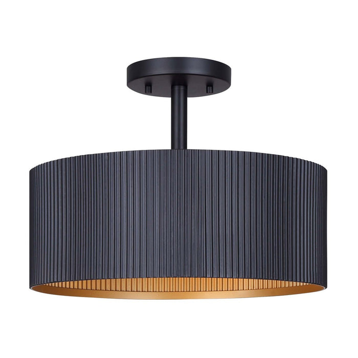 Canarm ISF1119A02BK Two Light Semi-Flush Mount, Matte Black