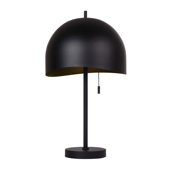Canarm ITL1122A21BK One Light Table Lamp, Matte Black