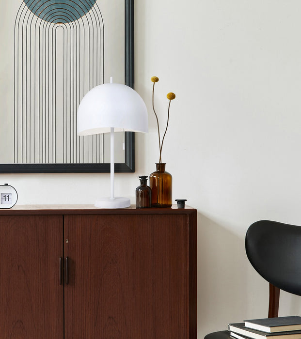 Canarm ITL1122A21WH One Light Table Lamp, Matte White
