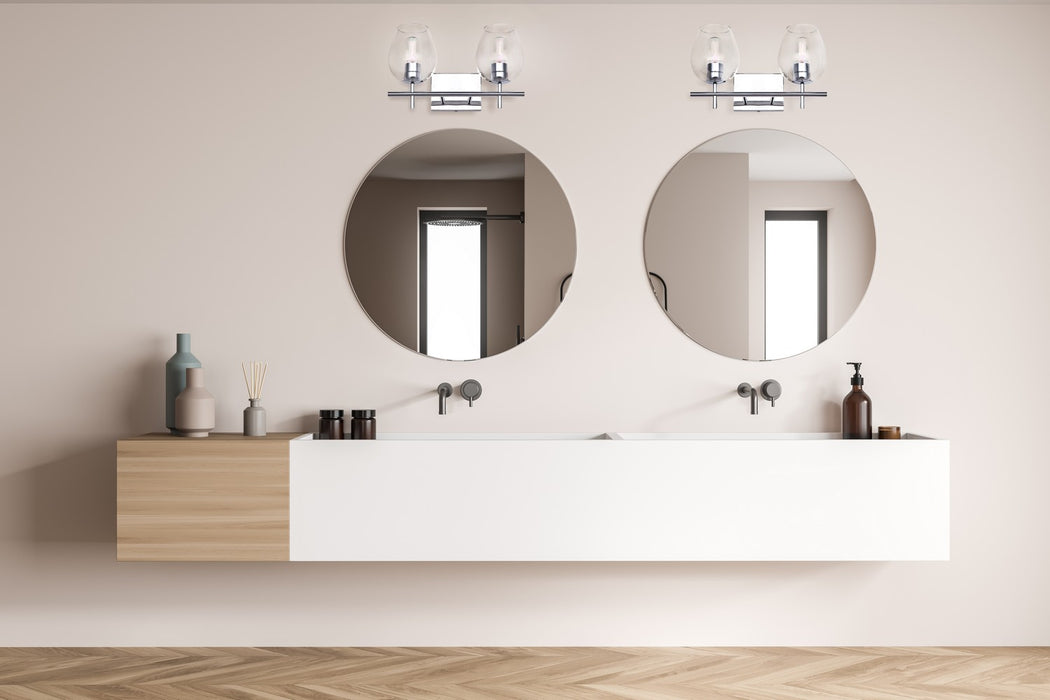 Canarm IVL1019A02CH Two Light Vanity, Chrome