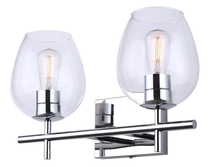 Canarm IVL1019A02CH Two Light Vanity, Chrome