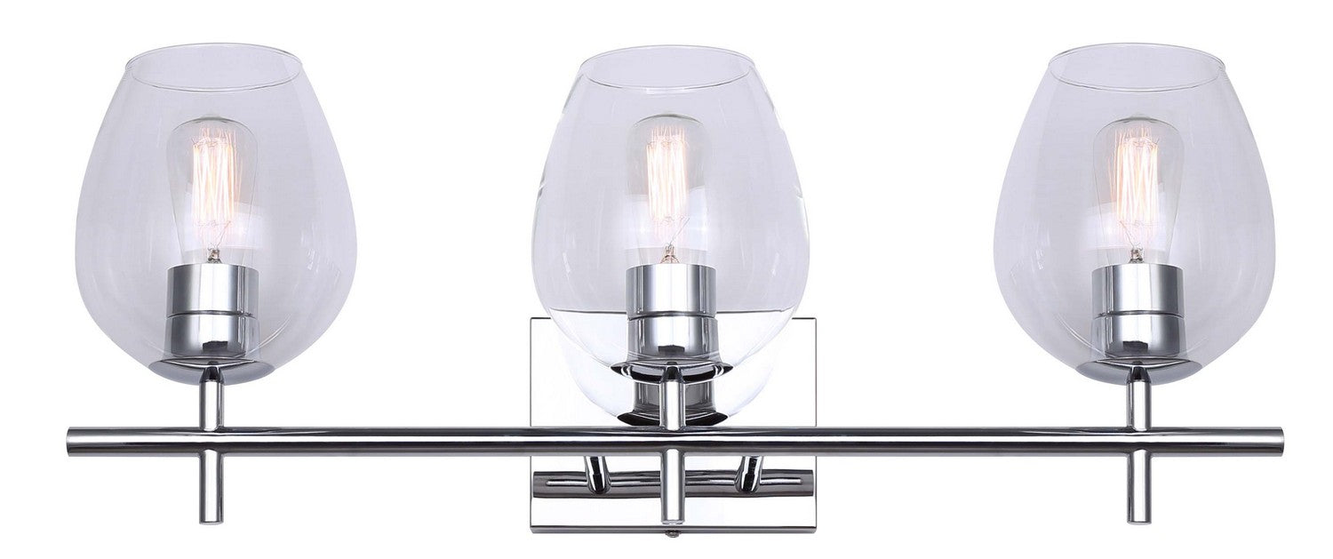 Canarm IVL1019A03CH Three Light Vanity, Chrome