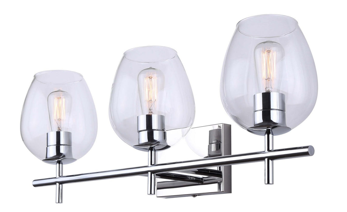 Canarm IVL1019A03CH Three Light Vanity, Chrome