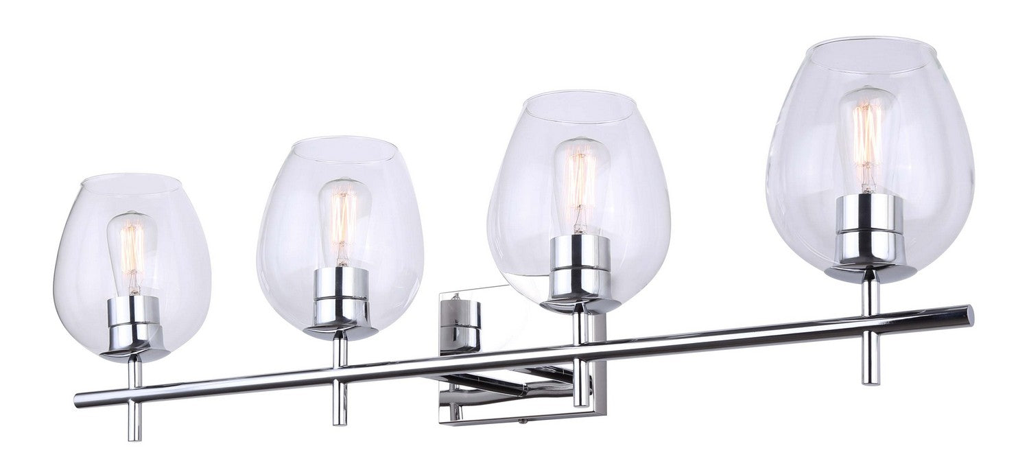 Canarm IVL1019A04CH Four Light Vanity, Chrome