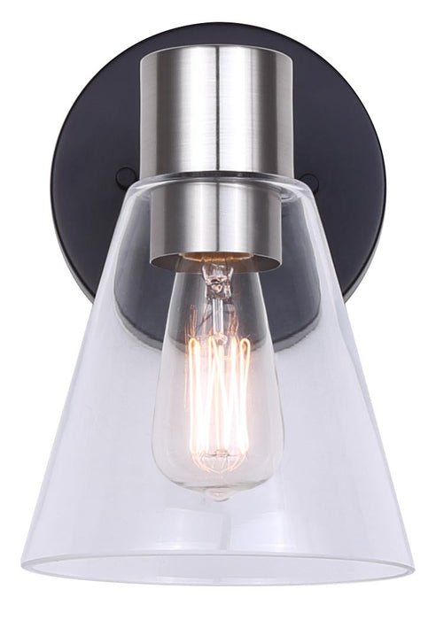 Canarm IVL1127A01BKN One Light Vanity, Matte Black