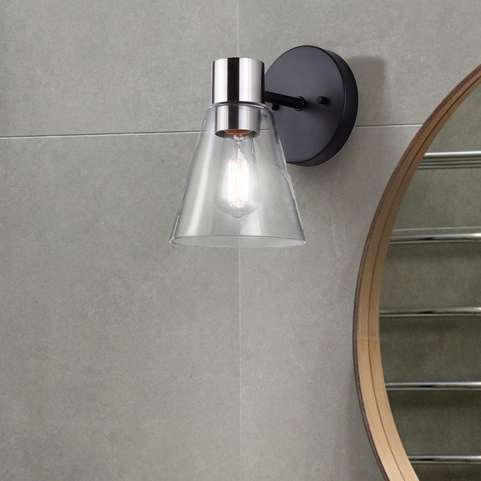 Canarm IVL1127A01BKN One Light Vanity, Matte Black