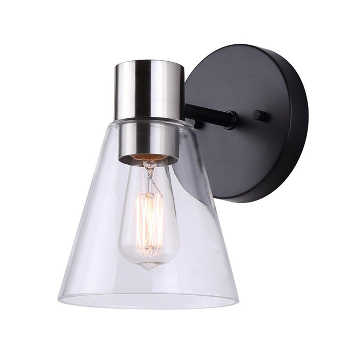 Canarm IVL1127A01BKN One Light Vanity, Matte Black