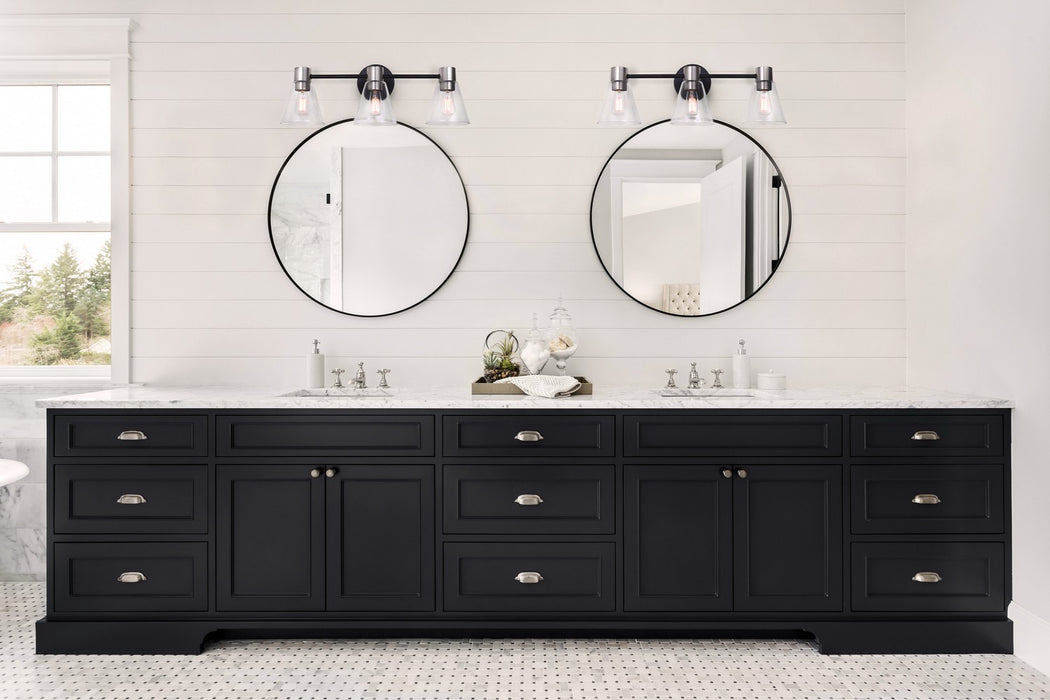 Canarm IVL1127A03BKN Three Light Vanity, Matte Black