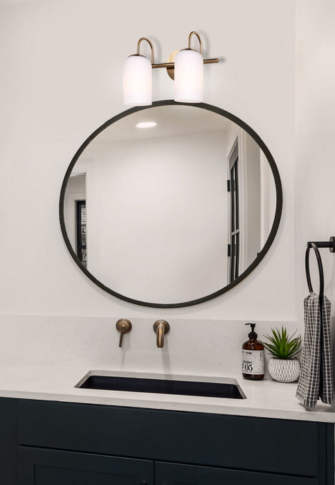 Canarm IVL1130A02GD Two Light Vanity, Gold