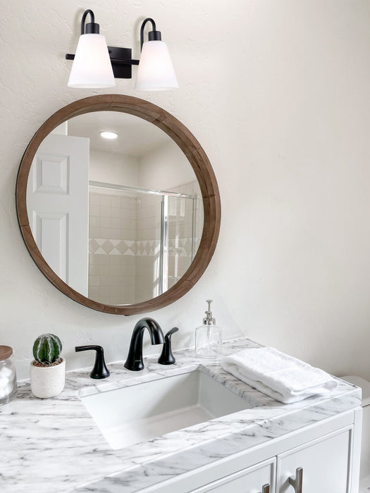 Canarm IVL1132A02BK Two Light Vanity, Matte Black