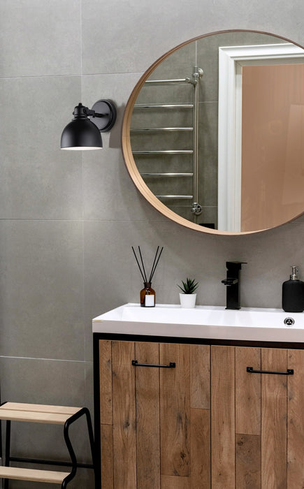 Canarm IVL622A01BK One Light Vanity, Matte Black