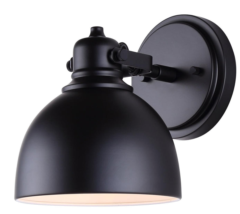 Canarm IVL622A01BK One Light Vanity, Matte Black