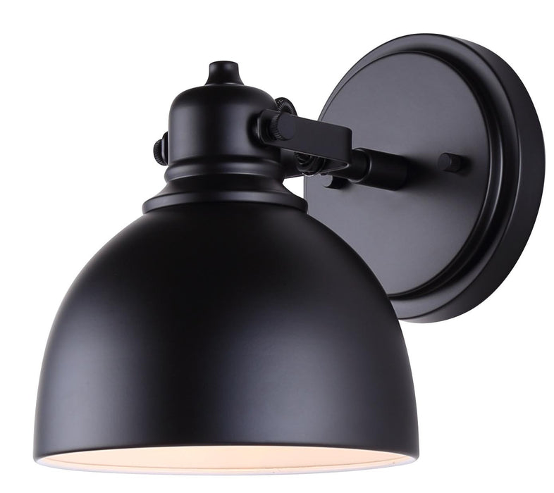 Canarm IVL622A01BK One Light Vanity, Matte Black