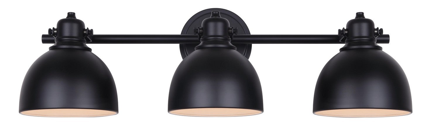 Canarm IVL622A03BK Three Light Vanity, Matte Black